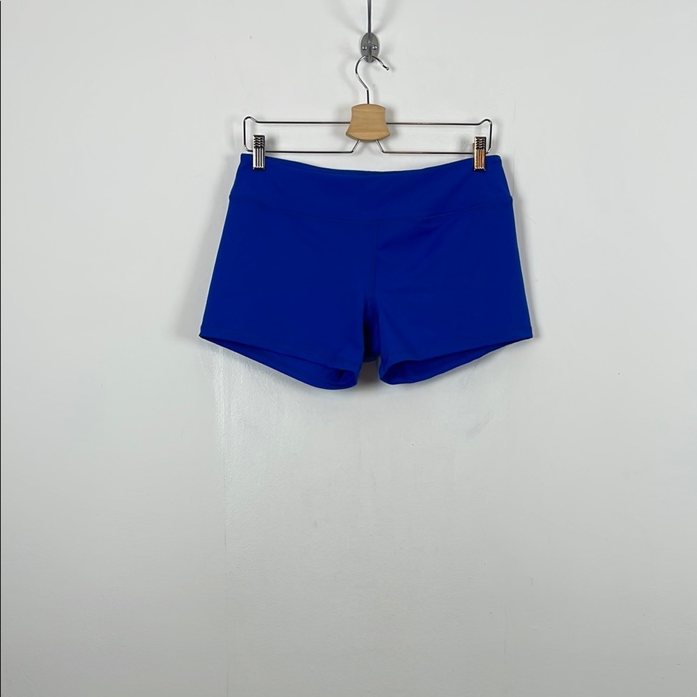 Born Primitive Athletic Gym Booty Shorts Stretch Running Blue Women's XL Yoga